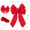Set of 24 Vibrant Red Wired Bows | Perfect for Holiday Gifts, Wreaths & Party Decor | Easy to Shape & Durable for Multiple Seasons | Festive Christmas Decoration - 2024 Christmas Collection, Floral Home by Artificial Flowers
